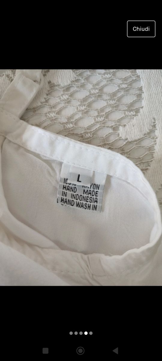 Completo in tessuto leggero Applicazioni in paille