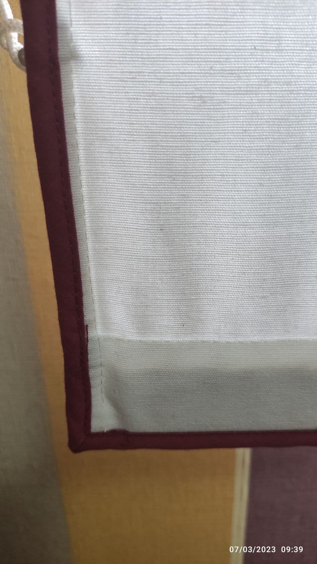 Estors y rail de loneta liso