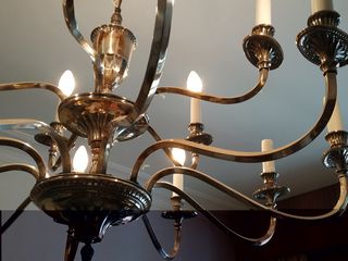 Lámpara vintage de araña.