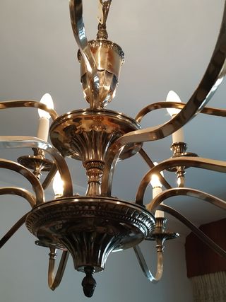 Lámpara vintage de araña.