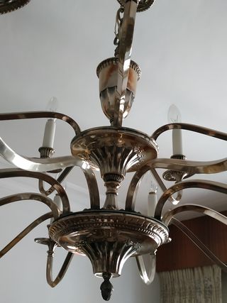 Lámpara vintage de araña.