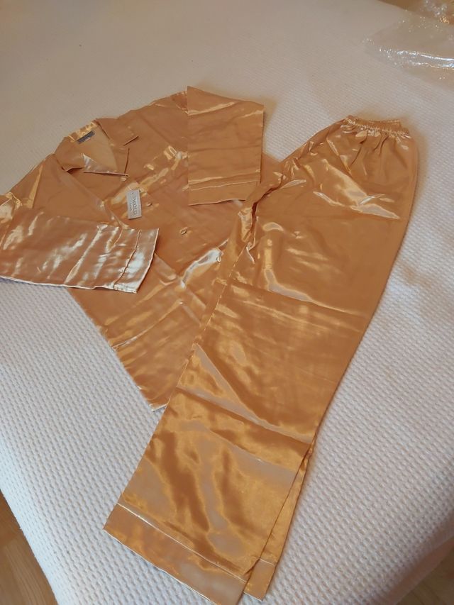 Pijama Dorado Largo T-36/38