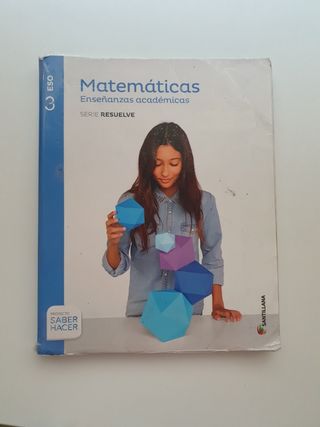 Libro Matemáticas Enseñanzas académicas. Resuelve