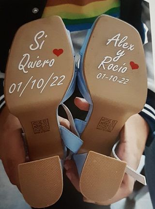 Vinilos para zapatos de boda 