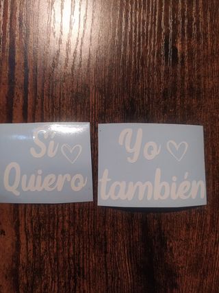 Vinilos para zapatos de boda 