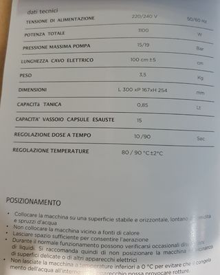 MACCHINA CAFFE NUOVA