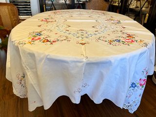 mantel grande de algodón