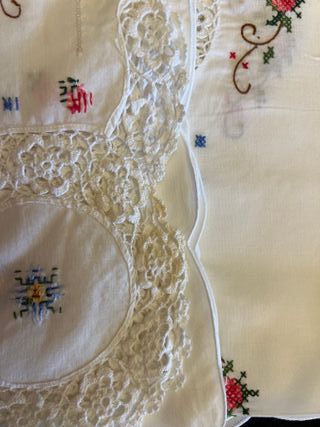 mantel grande de algodón