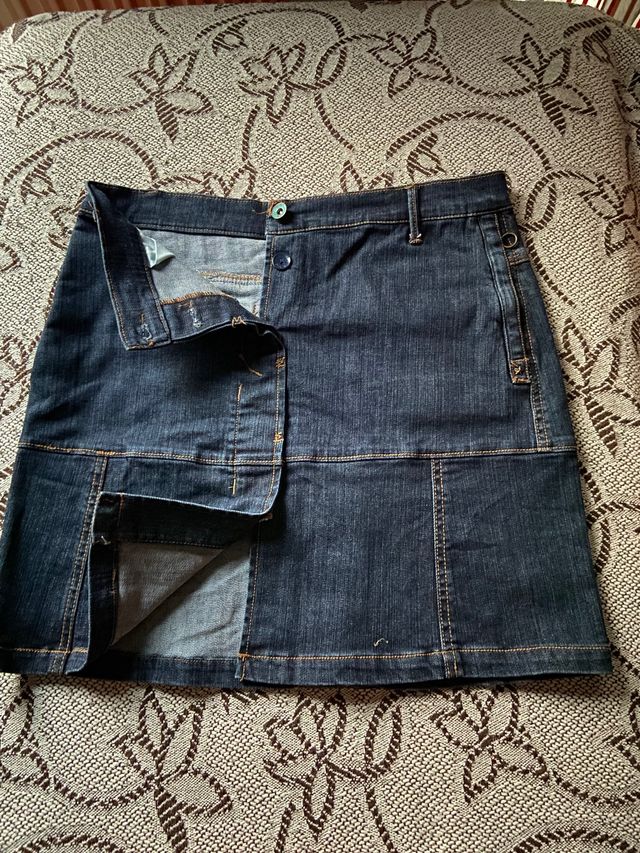 Falda vaquera talla 38 Mango