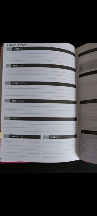 Planner settimanale fucsia non datato Clever Fox 
