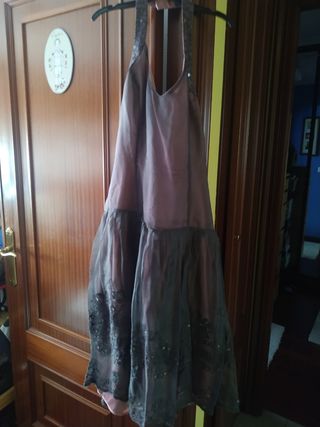 vestido fiesta escote halter Tintoretto