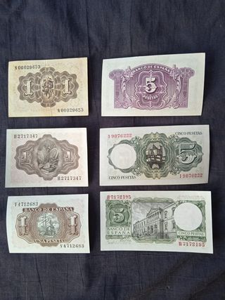 Billetes España Antiguos