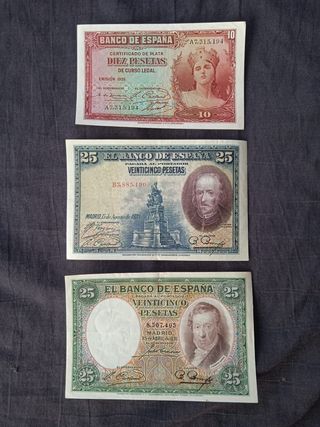 Billetes España Antiguos