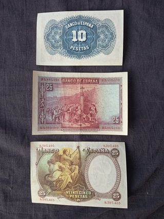Billetes España Antiguos