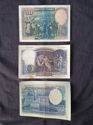 Billetes España Antiguos