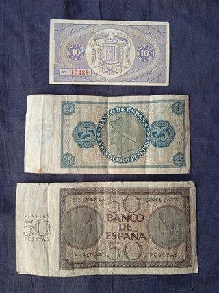 Billetes España Antiguos