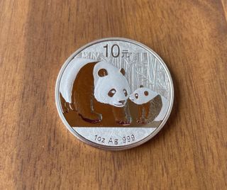 Panda Chino 2011 Moneda de plata