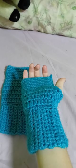 Guantes de lana - ganchillo