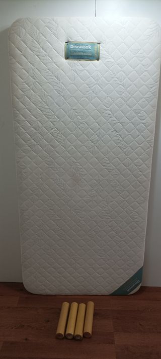 SOMIER TAPIZADO DE CALIDAD con patas 1'90X90