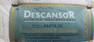 SOMIER TAPIZADO DE CALIDAD con patas 1'90X90