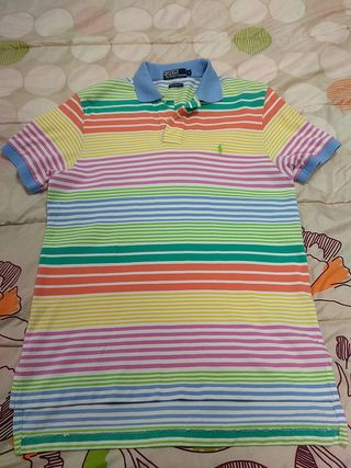 Polo Ralph Lauren manga corta multicolor tall L CF