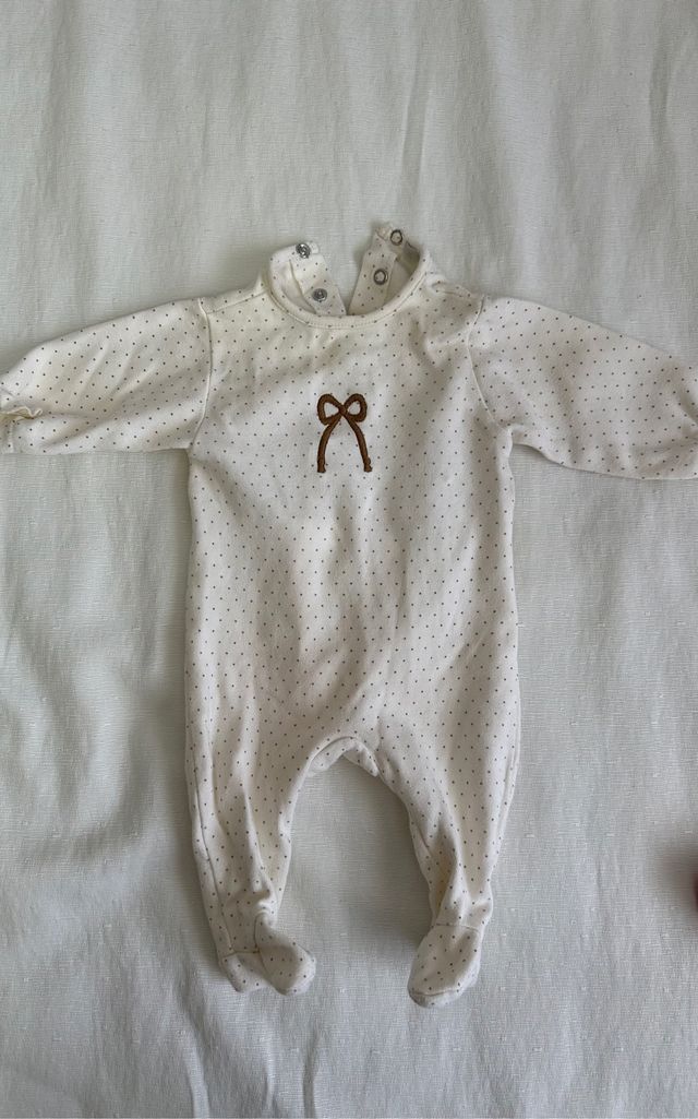 Lote de 2 pijamas de bebé talla 1 mes