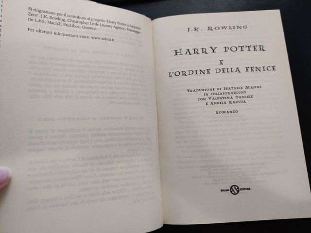 Harry Potter e l'ordine della Fenice 1 ED