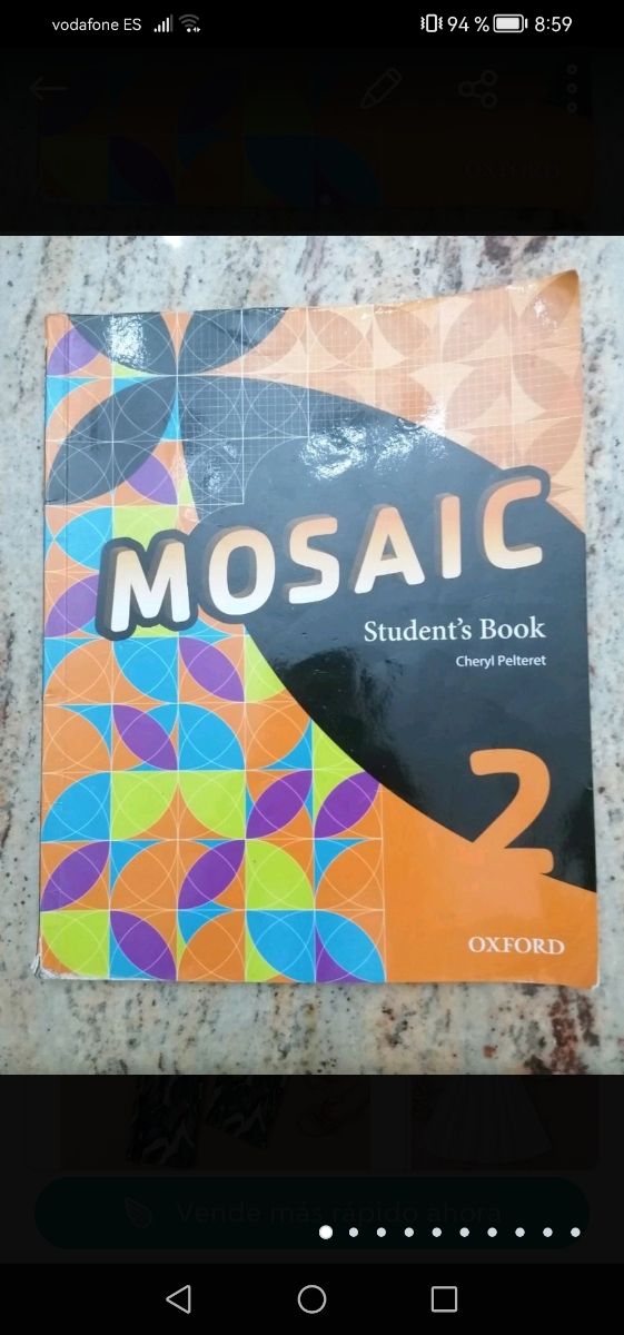 Libro inglés Mosaic Oxford 2 ESO