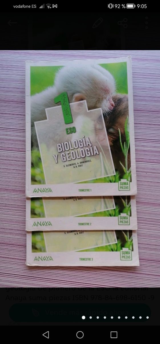 Libro biología y geología 1 ESO