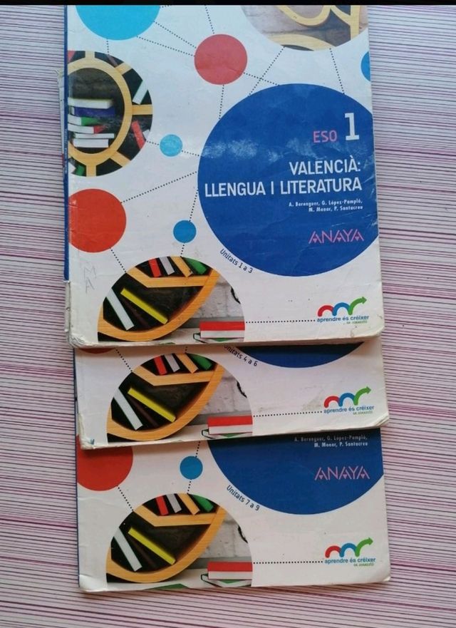 Libro valencià llengua i literatura 1 ESO Anaya 