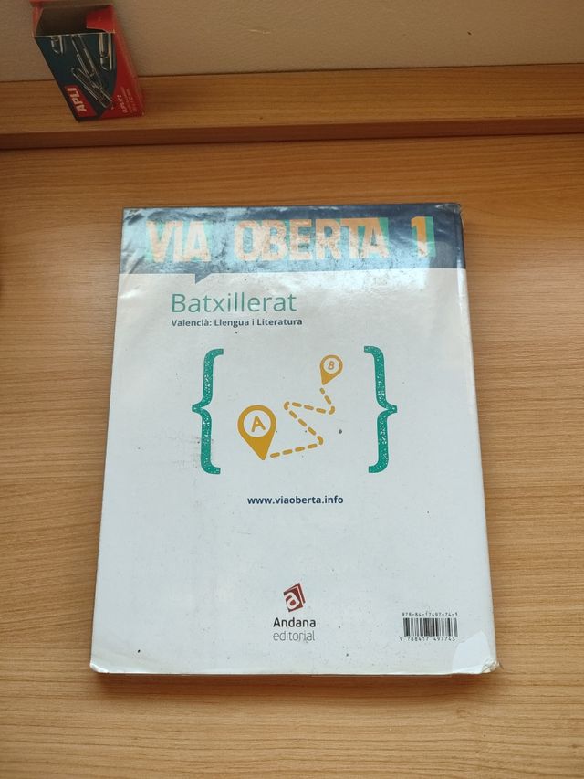 Libro lengua valenciana 1bach