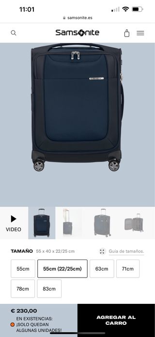 Maleta de cabina Samsonite 