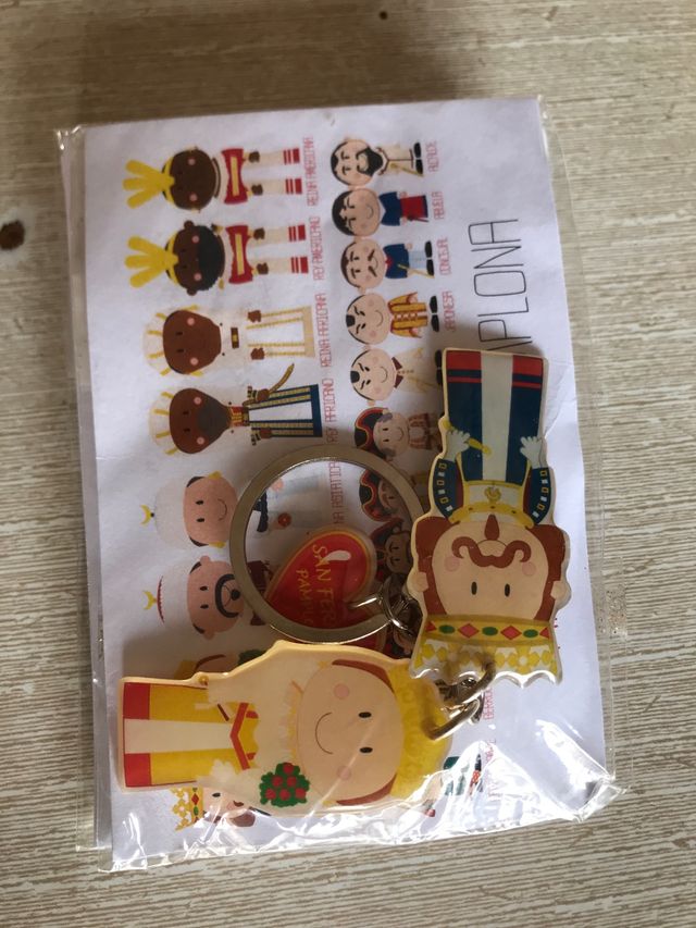 Llaveros Gigantes y Cabezudos de Pamplona artesano