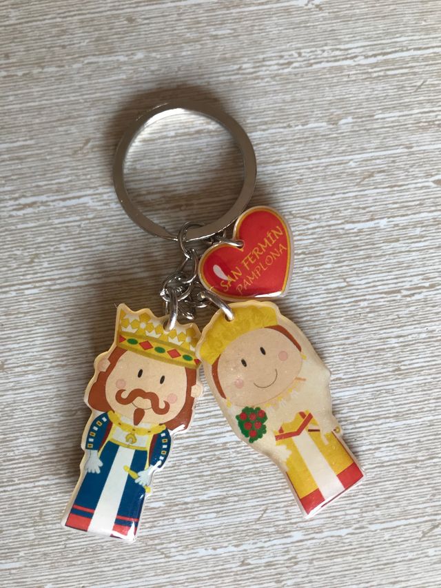 Llaveros Gigantes y Cabezudos de Pamplona artesano