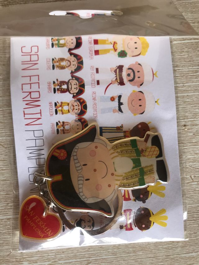 Llaveros Gigantes y Cabezudos de Pamplona artesano