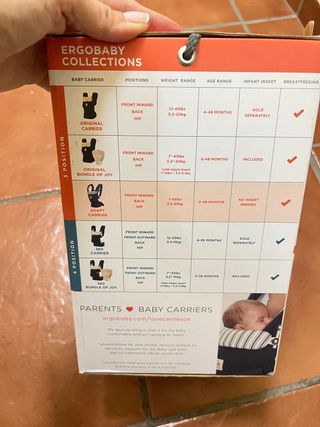 Mochila porta bebés ergobaby
