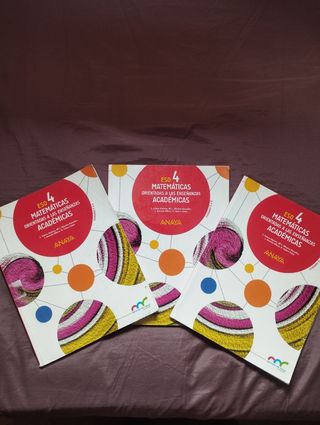 Libro de Matemáticas Académicas 4° ESO ANAYA