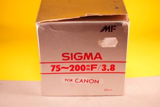 Objetivo sigma MF 75-200mm f3.8 para canon