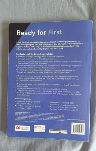 Libro inglés: Ready for first.