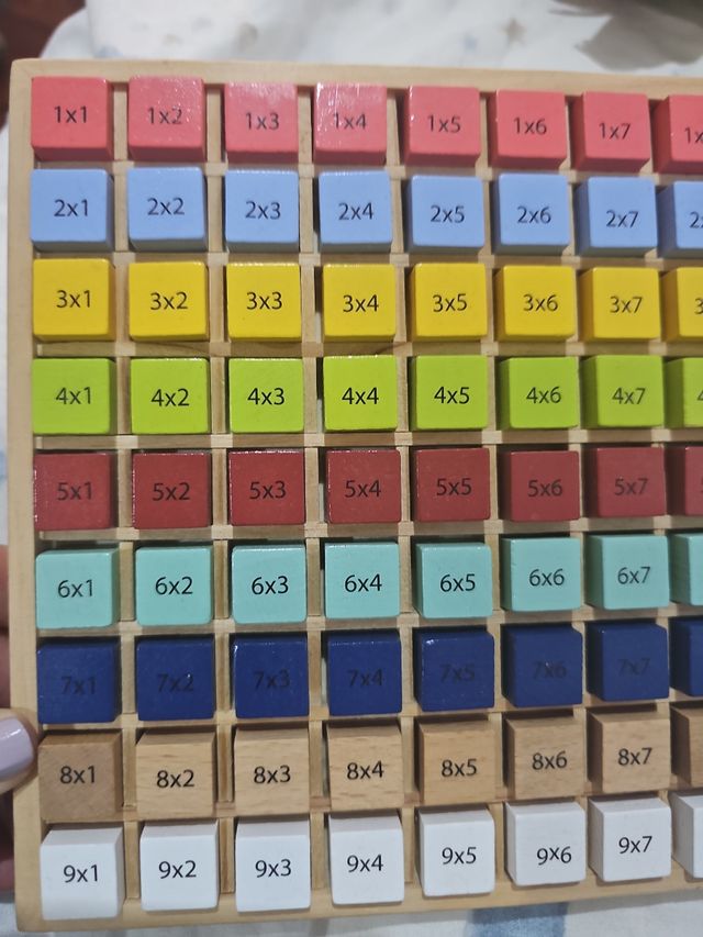 juego madera multiplicaciones