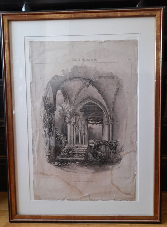 Grabado francés siglo XIX