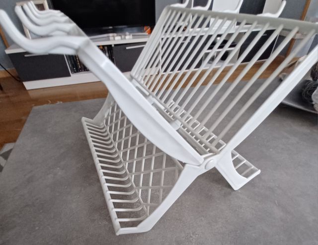 Escurridor platos blanco