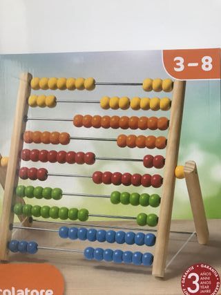 (NUEVO) Ábaco de madera para niño 🧮