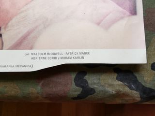 Cartel "escaparate" de Cine 'La Naranja Mecánica'