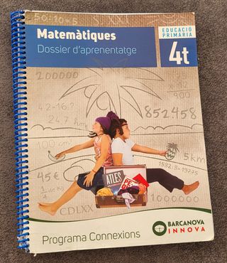 Libro Matemàtiques y dossier 4 Primaria
