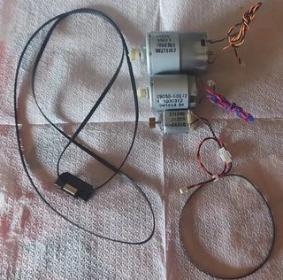 Lote motores y correas HP. 