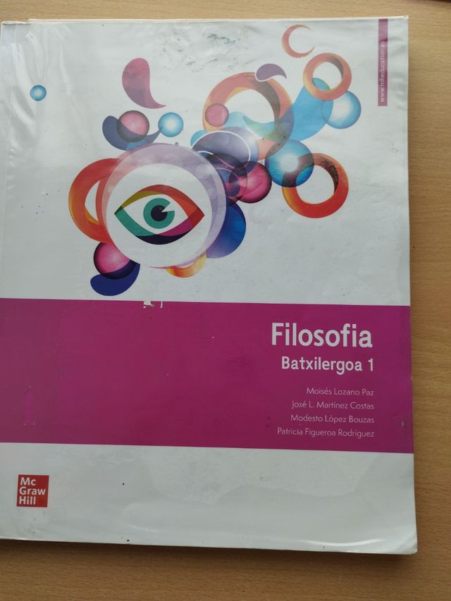 Libro di filosofia 1 Baccalaureato
