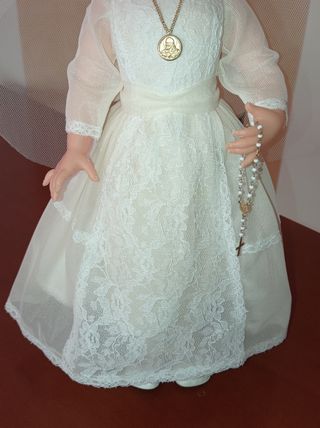 Muñeca de comunión antigüa, año 1967 👰