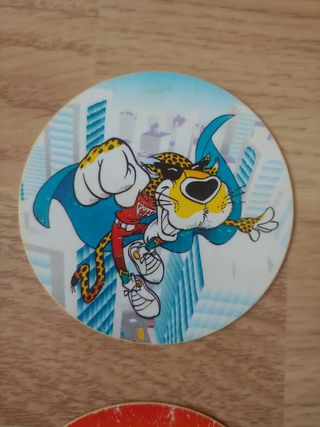 Lote de 4 tazos macrotazos chester matutano