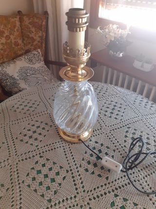 lampara sobremesa cristal